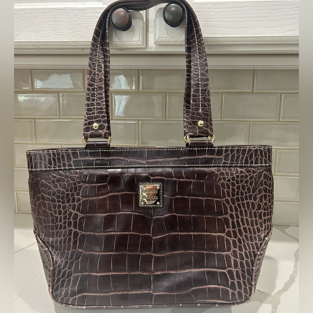 Dooney & Bourke Croc Embossed Leather Purse